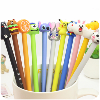 韓國(guó)可愛(ài)卡通中性筆 文具批發(fā)新寵，學(xué)生用品的清新之選